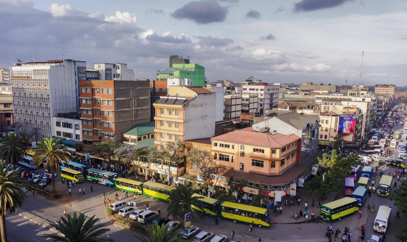 Nairobi Kenya city street